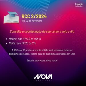 Leia mais sobre o artigo Revisão de Conteúdos Curriculares – RCC